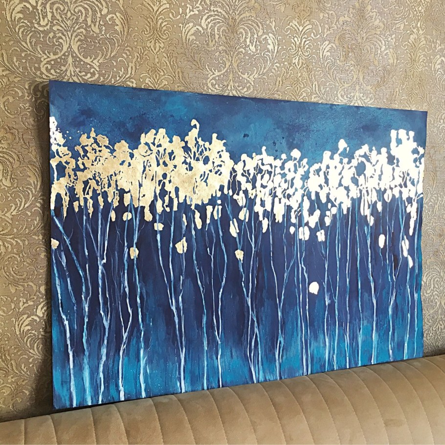 Интерьерные картины с поталью