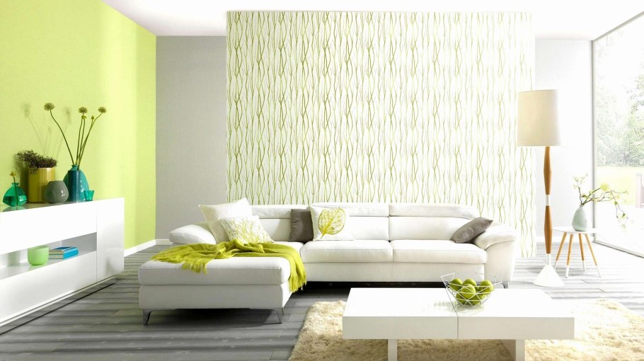 Обои зеленые Леруа Мерлен