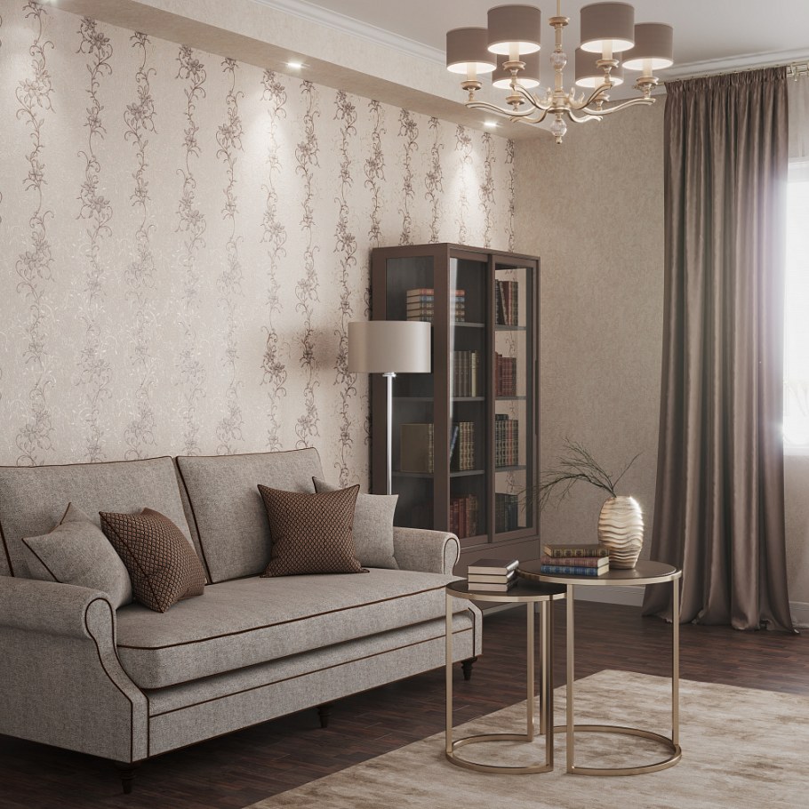 Коллекция обоев для гостиной