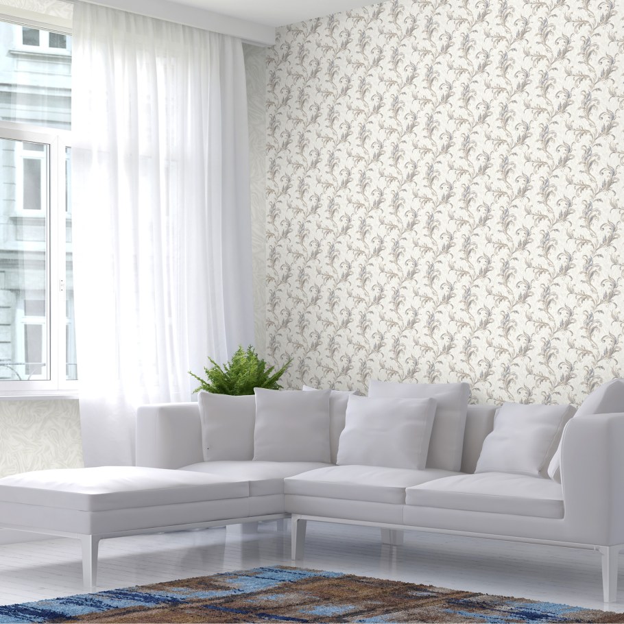 Обои флизелиновые Euro Decor Romeo серые 1.06 м 1149-1