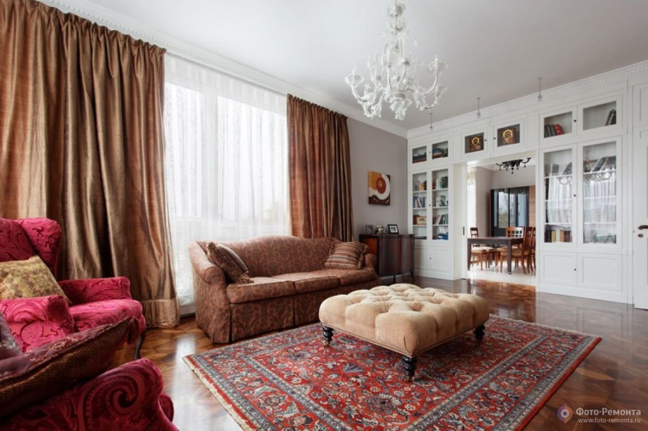 Ковры в интерьере гостиной