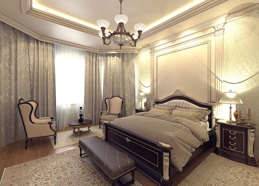Спальня в классическом стиле