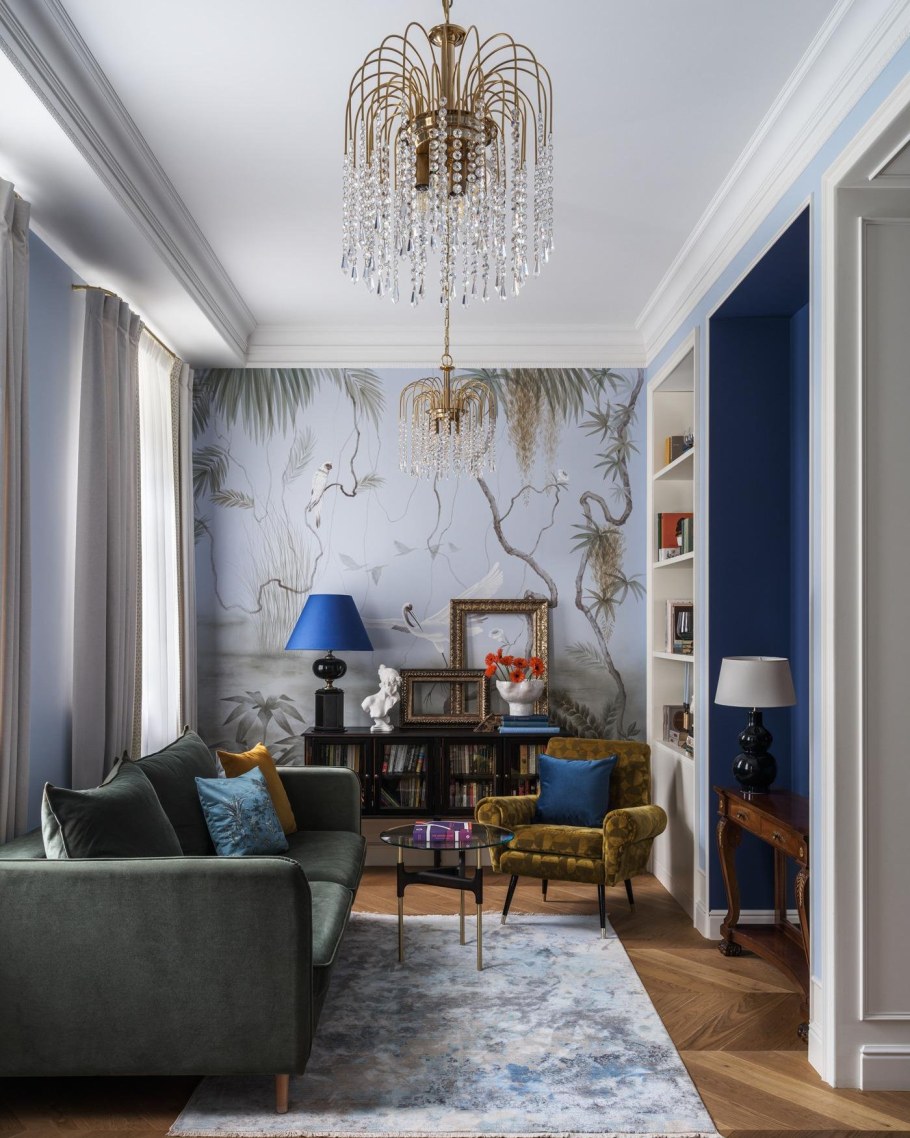 Изящный интерьер и декор квартиры в Старом Московском дворе