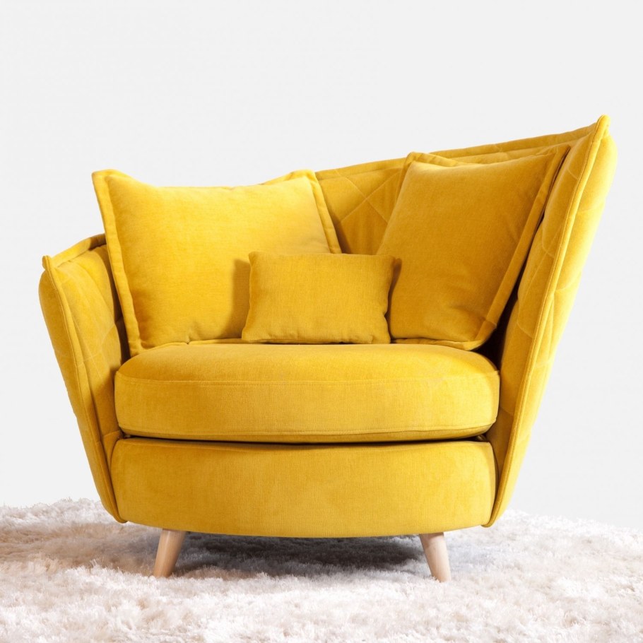 Кресло volta желтый