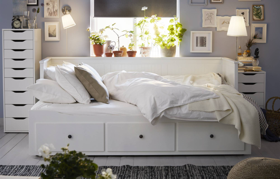 Hemnes ХЕМНЭС кушетка с 2 матрасами