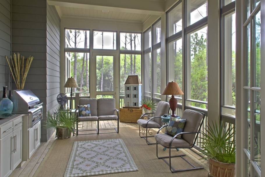 Окна на веранду