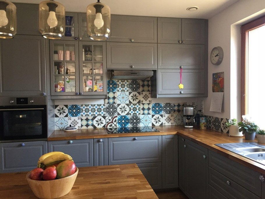 Серая кухня пэчворк