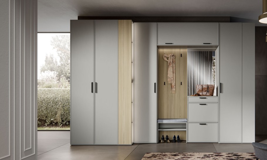 Шкаф Rimini серый Шатура