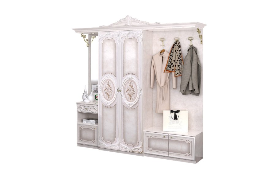 Прихожая роза беж Интердизайн