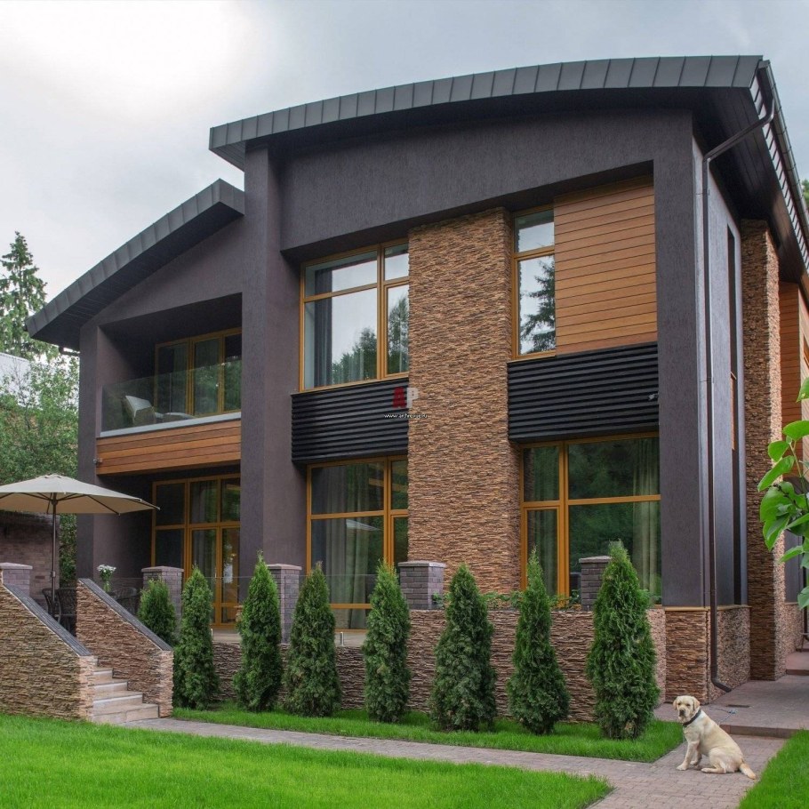 Коттедж Баварская кладка Модерн
