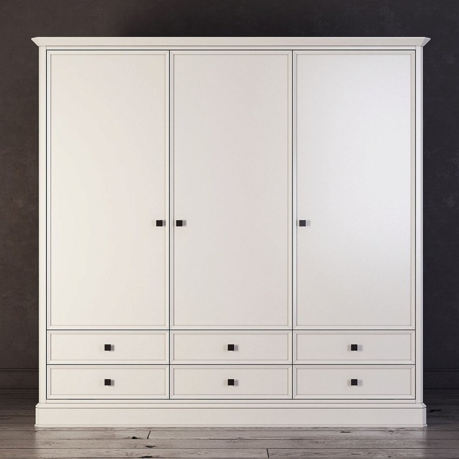 Шкаф трехстворчатый Регина белый