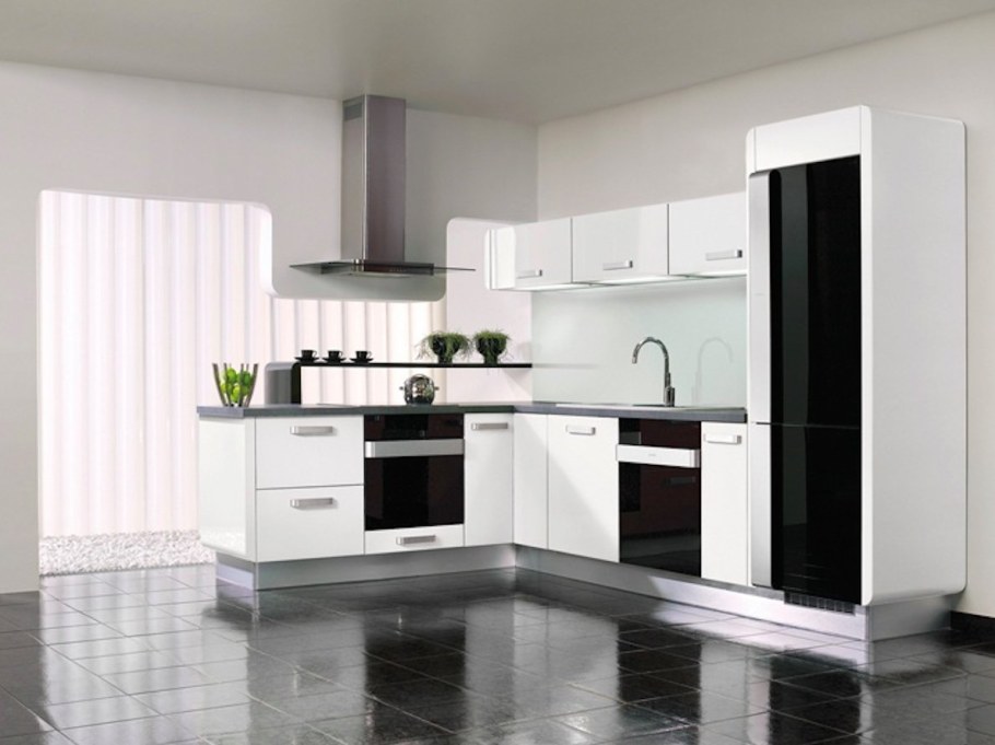 Черно белый гарнитур