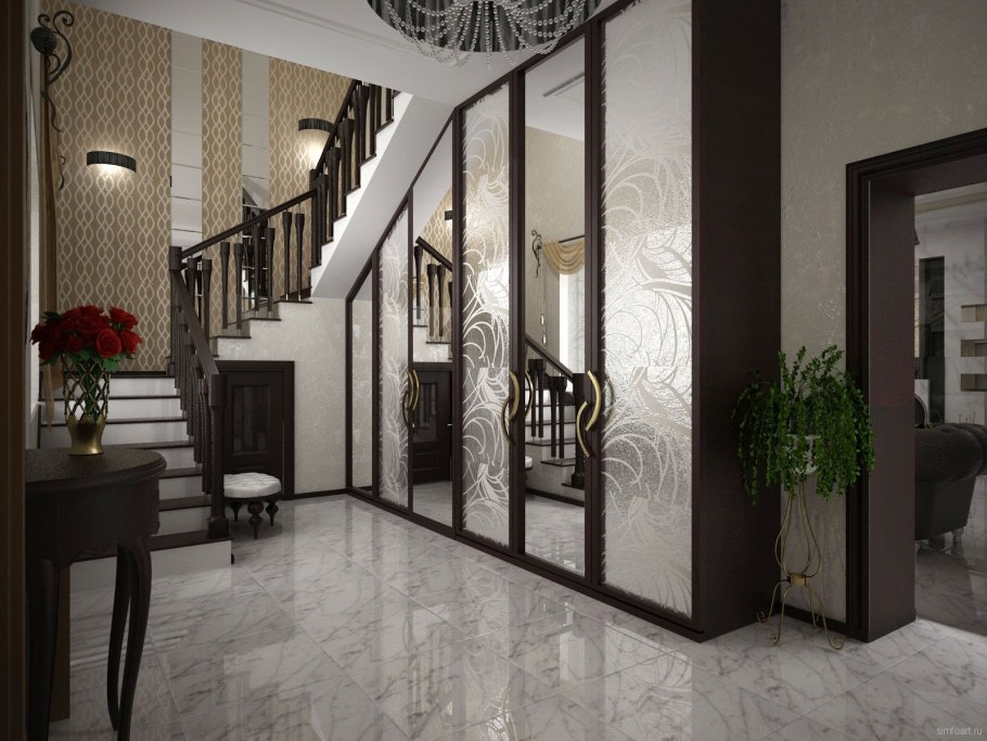 Интерьер прихожей в частном доме