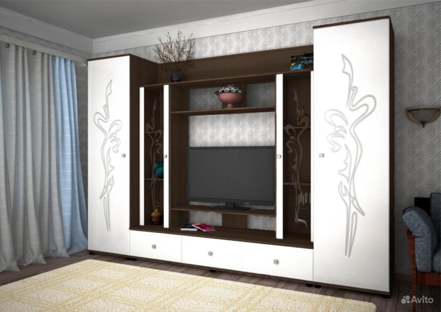 Флоренция-4 НМ стенка (д2865 х в2095 х г450)