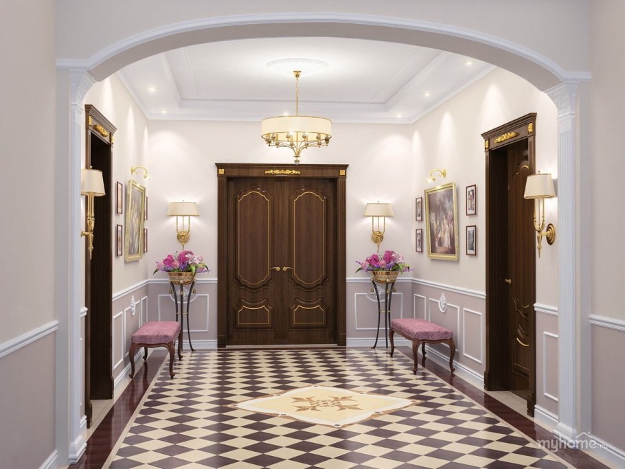 Прихожая в большом доме
