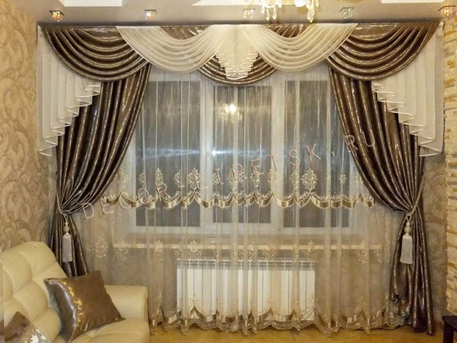 Красивые шторы в зал