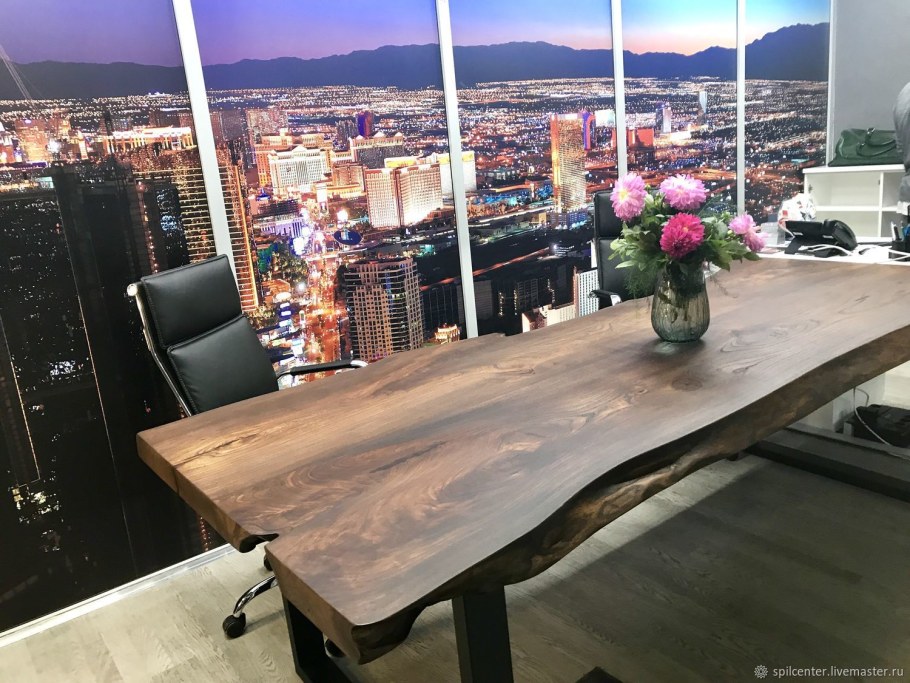 Стол из слэба в интерьере