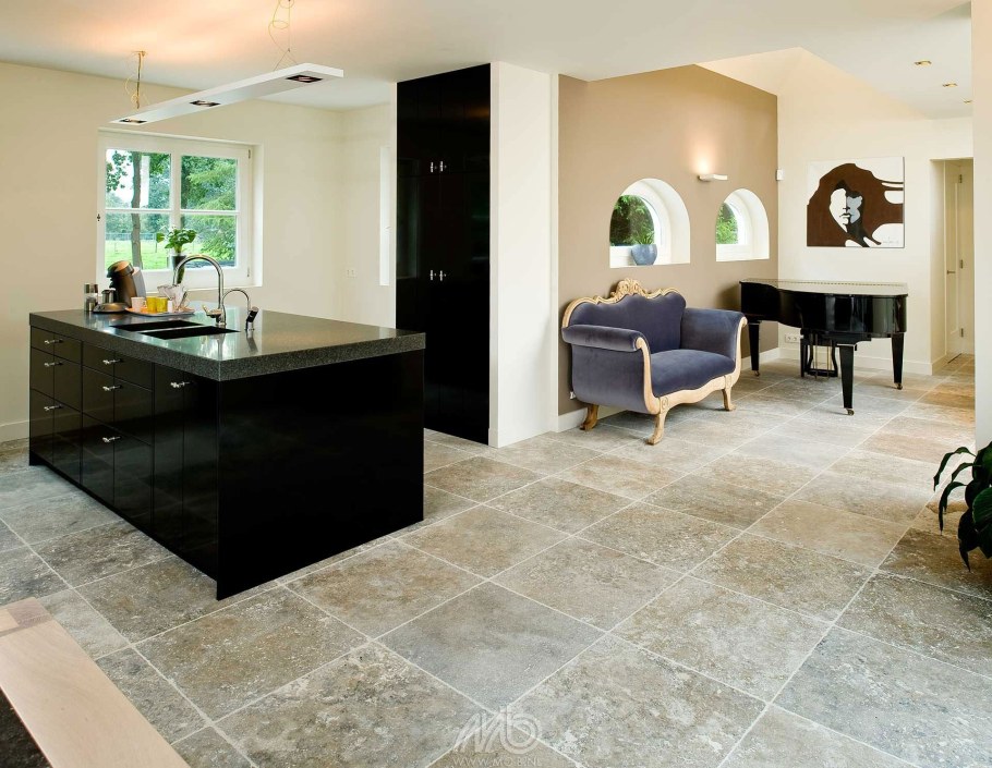 Травертин в интерьере