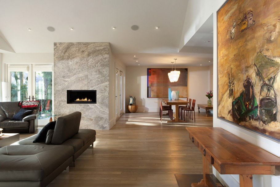 Травертин в современном интерьере