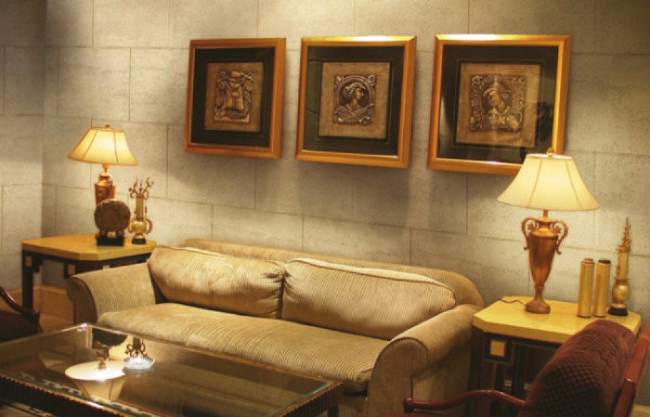 Травертин в интерьере