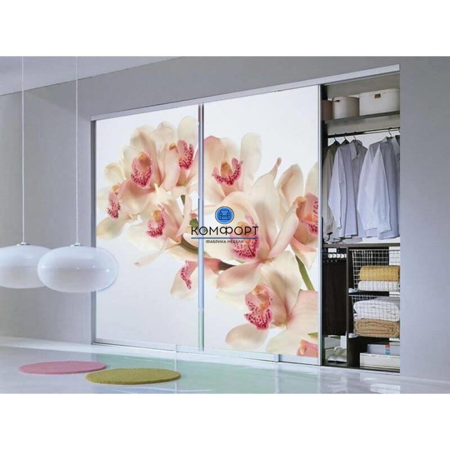 Фотопечать на шкаф в спальню