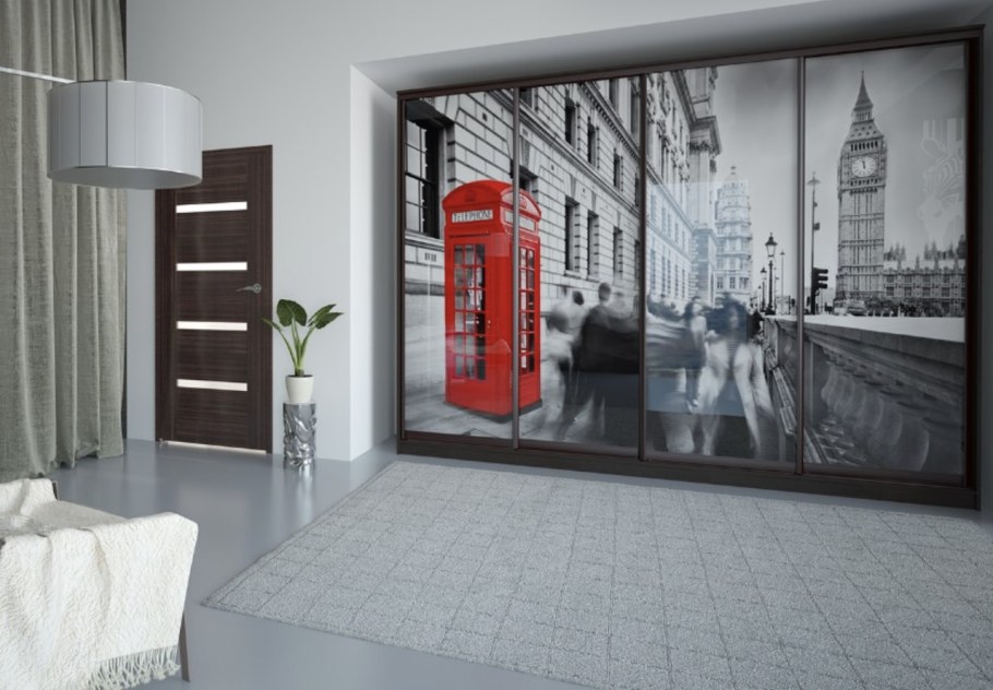 Шкаф купе с фотопечатью