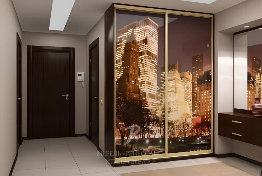 Шкаф купе с фотопечатью