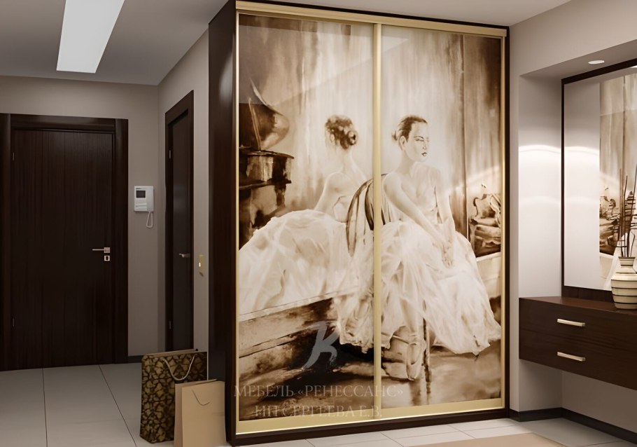 Шкаф купе с фотопечатью