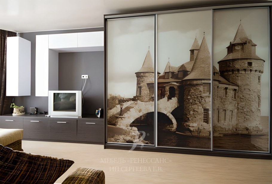 Шкаф купе с фотопечатью