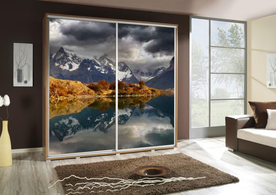 Шкафы с фотопечатью на стекле