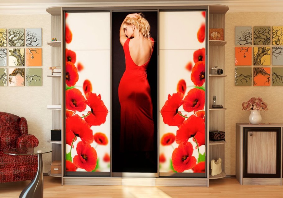 Шкаф купе с фотопечатью