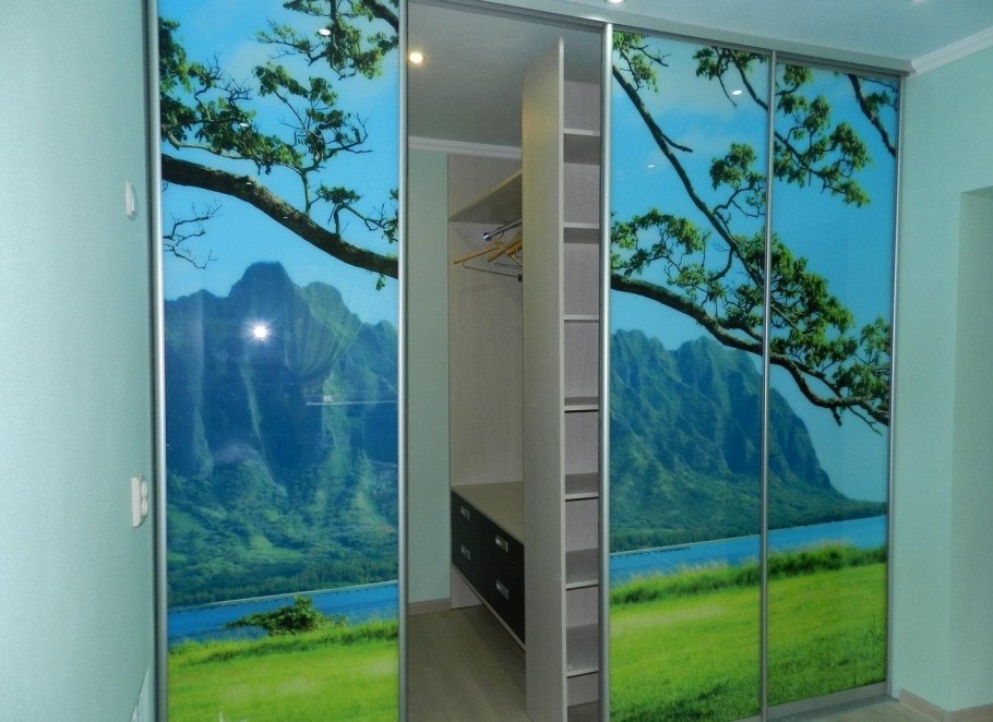 Шкаф купе с фотопечатью