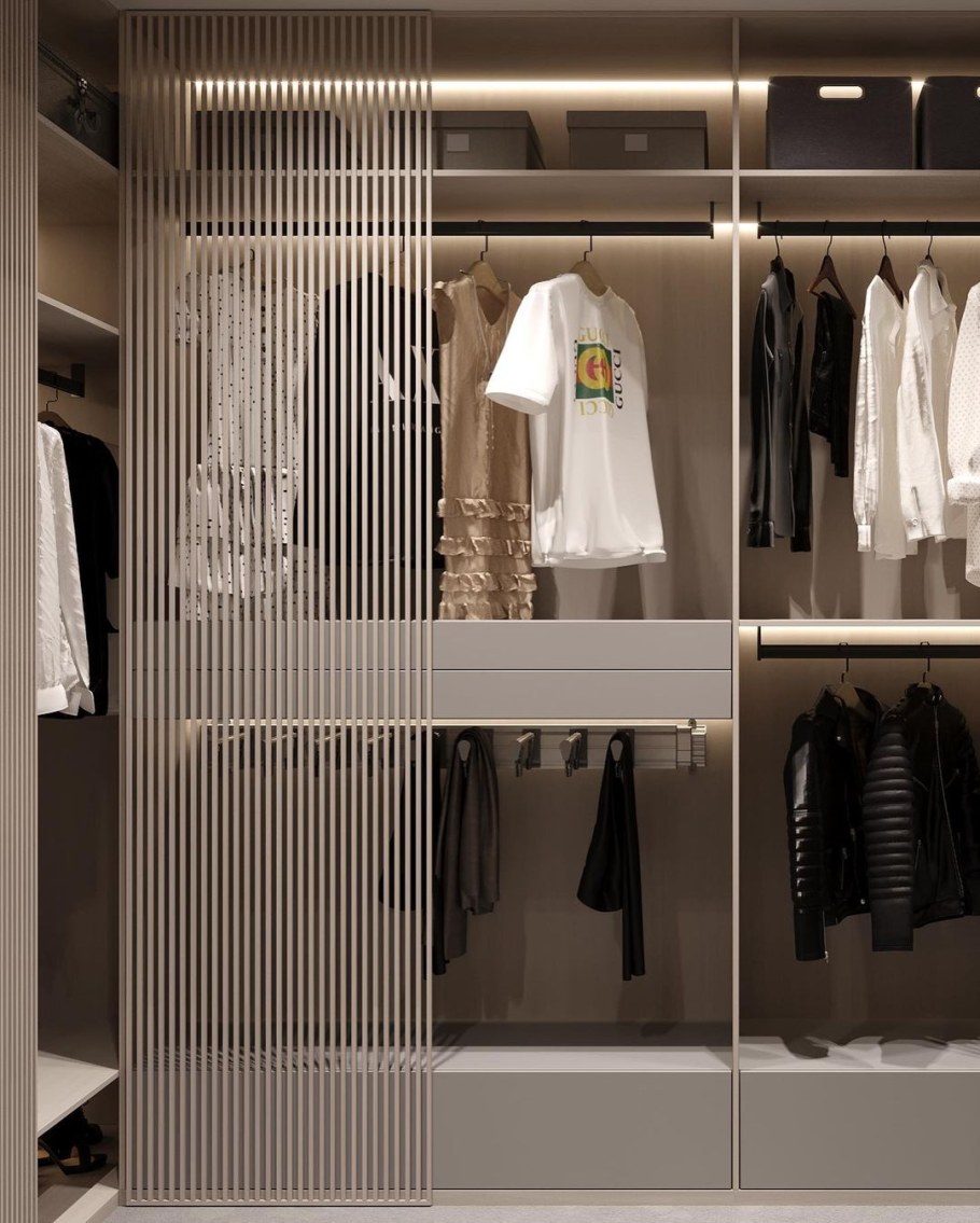 Гардеробная арт деко