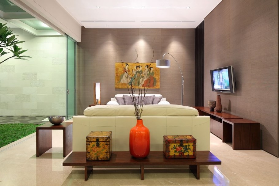 Статичная композиция в интерьере