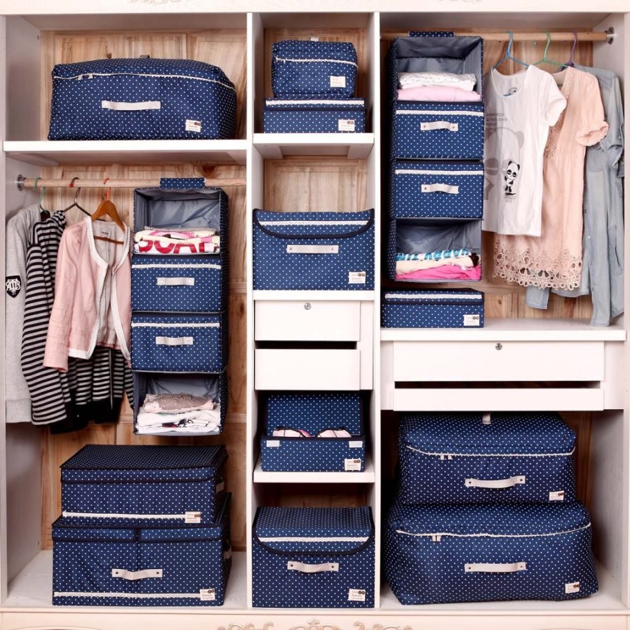 Ящики для хранения в гардеробной