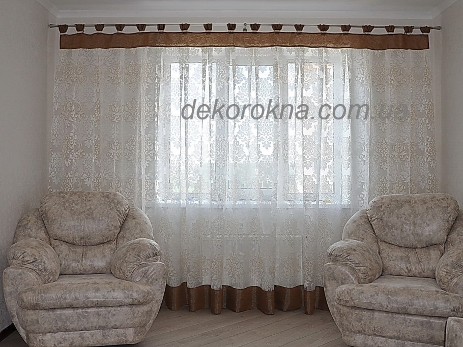 Удлинить тюль