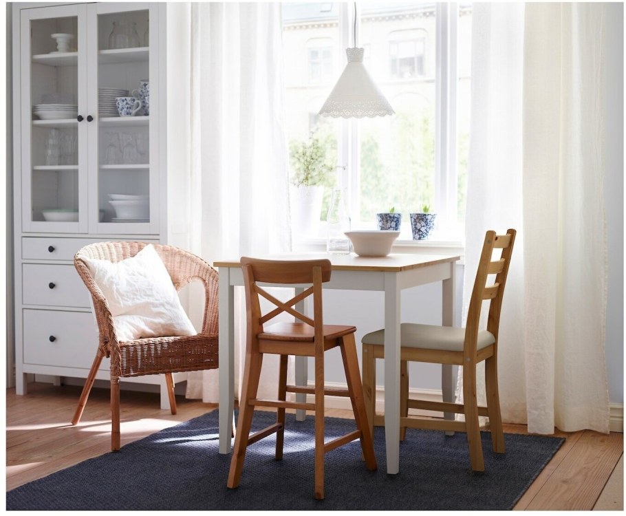 Стол ИНГАТОРП икеа в интерьере