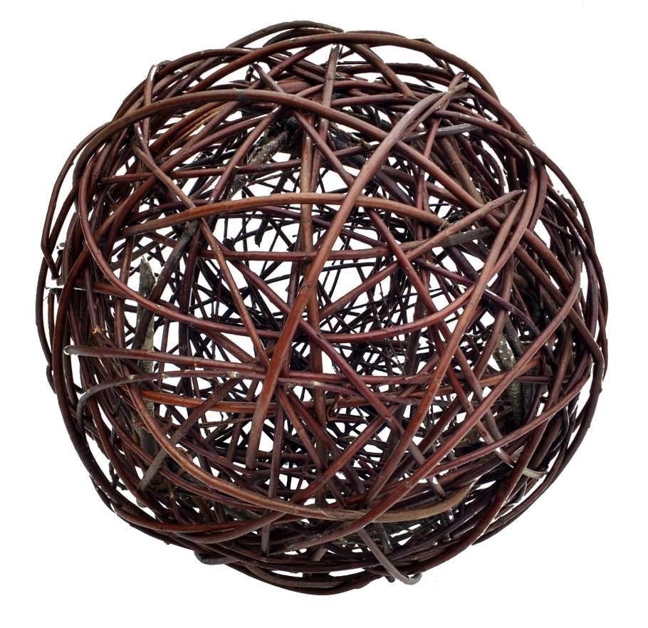 Декоративные шарики из ротанга