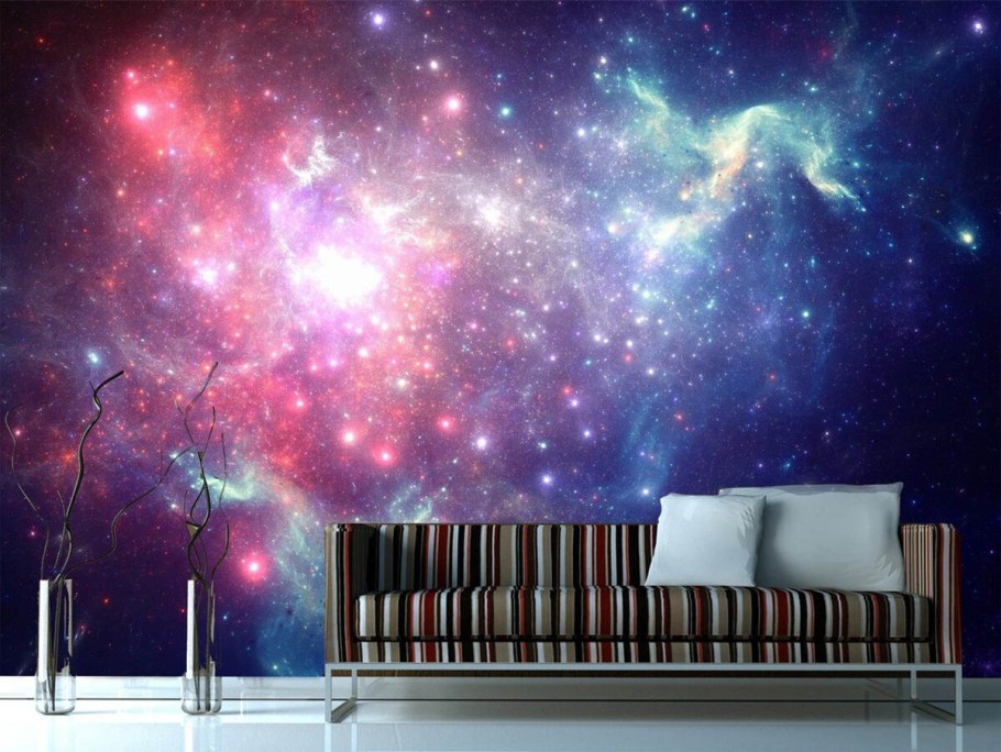 Фотообои космос в интерьере