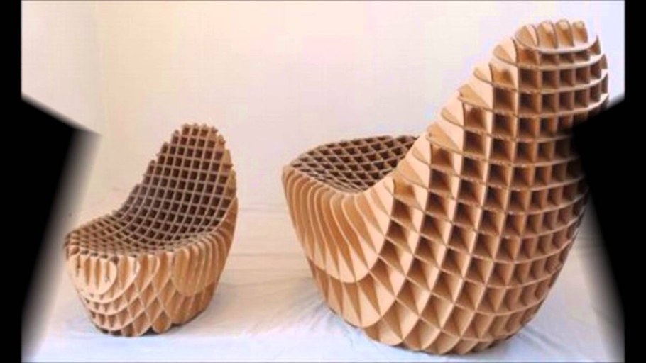 Кресло из гофрокартона