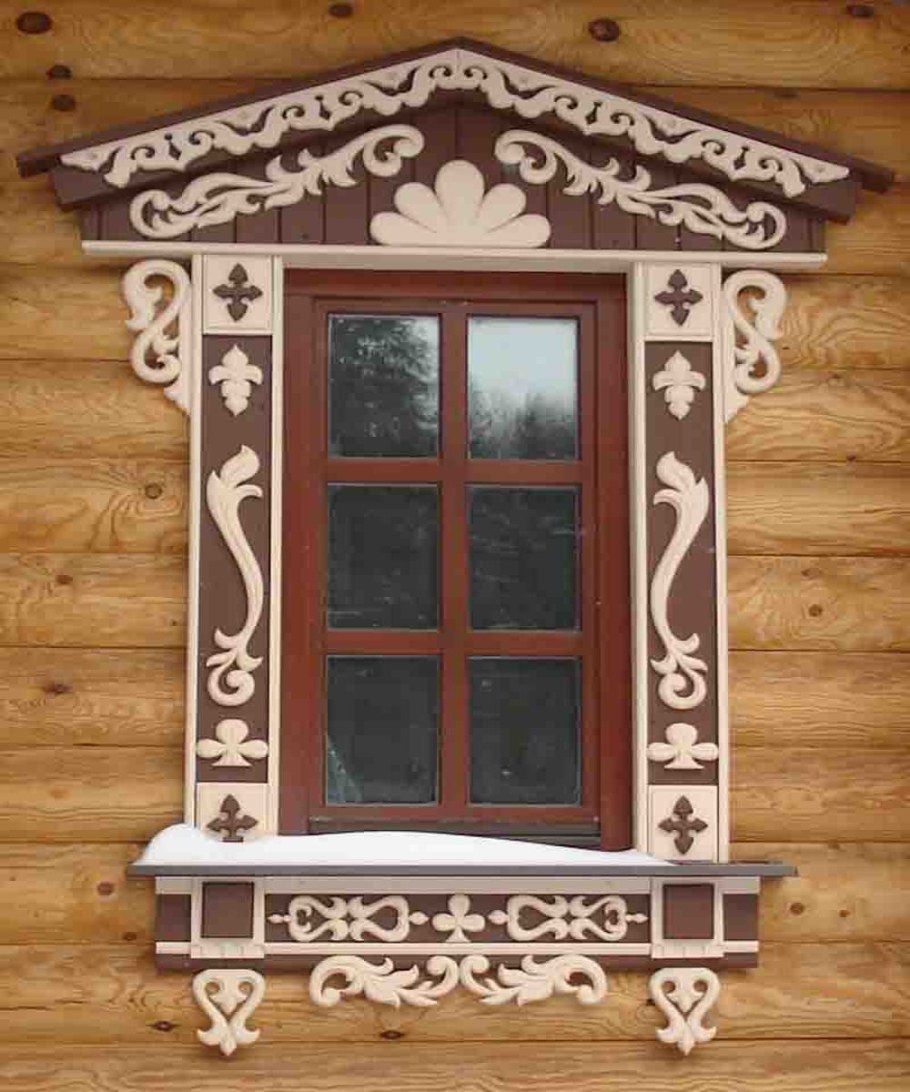 Наличники на окна в деревянном доме
