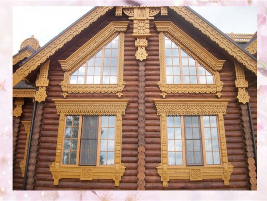 Наличники в бревенчатом доме