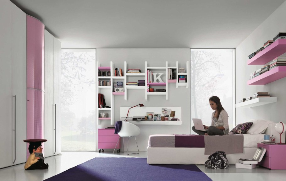 Спальня девочки подростка в современном