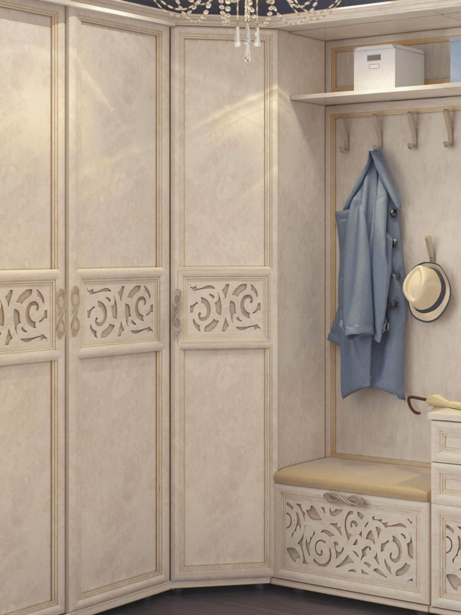 Прихожие Александрия кожа Ленто Рустика