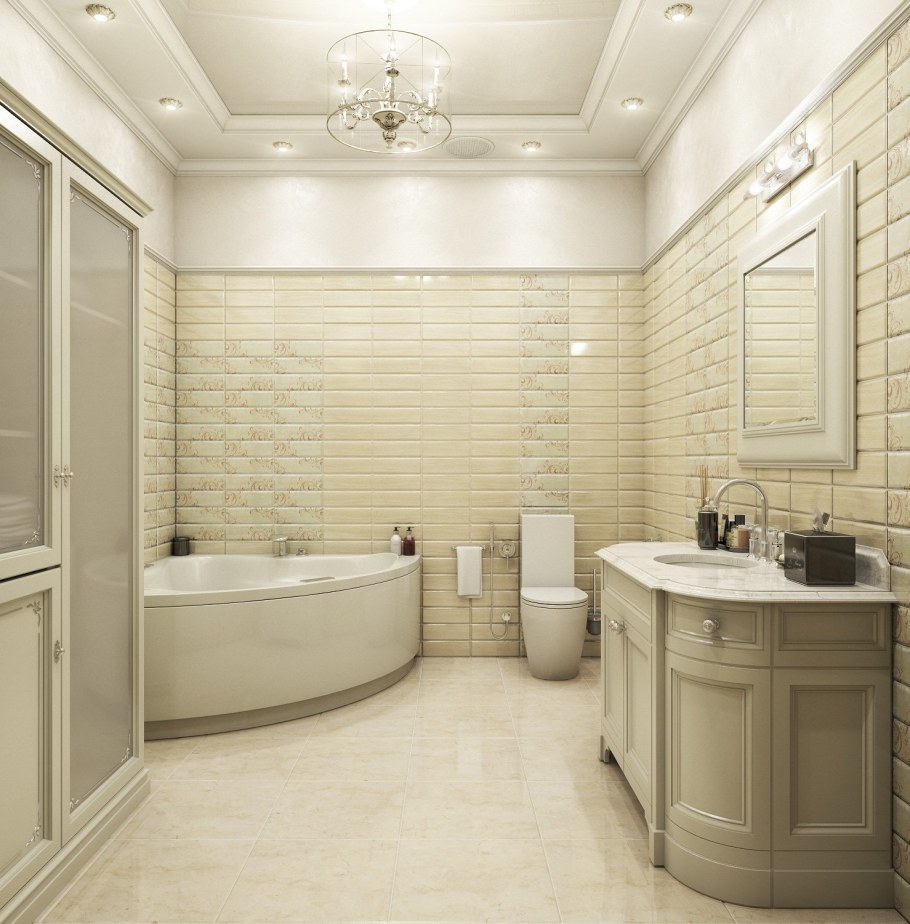 Ванная комната в коттедже