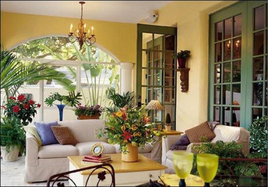 Комнатные цветы в интерер