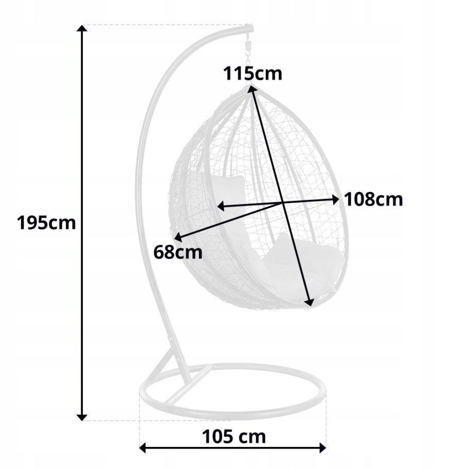 Качели кокон чертеж