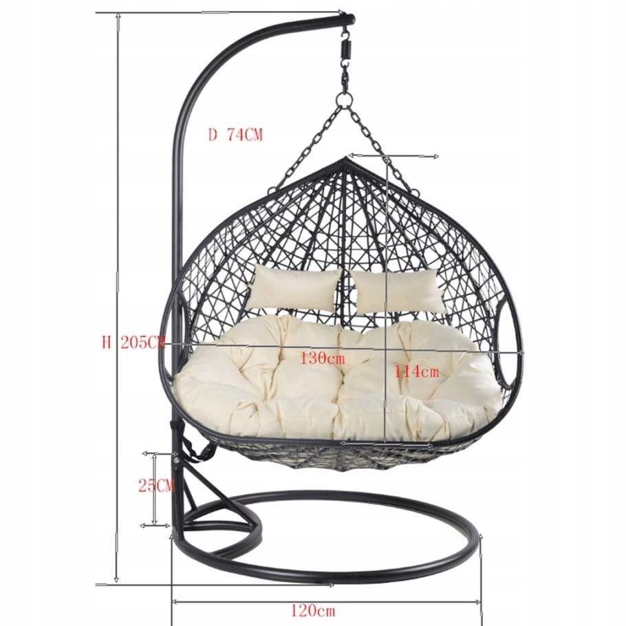 Подвесное кресло кокон дуэт Арч