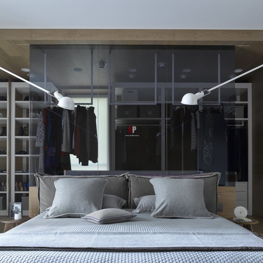 Гардероб за кроватью