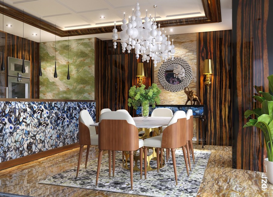 Агаты в интерьере